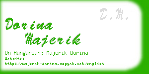 dorina majerik business card